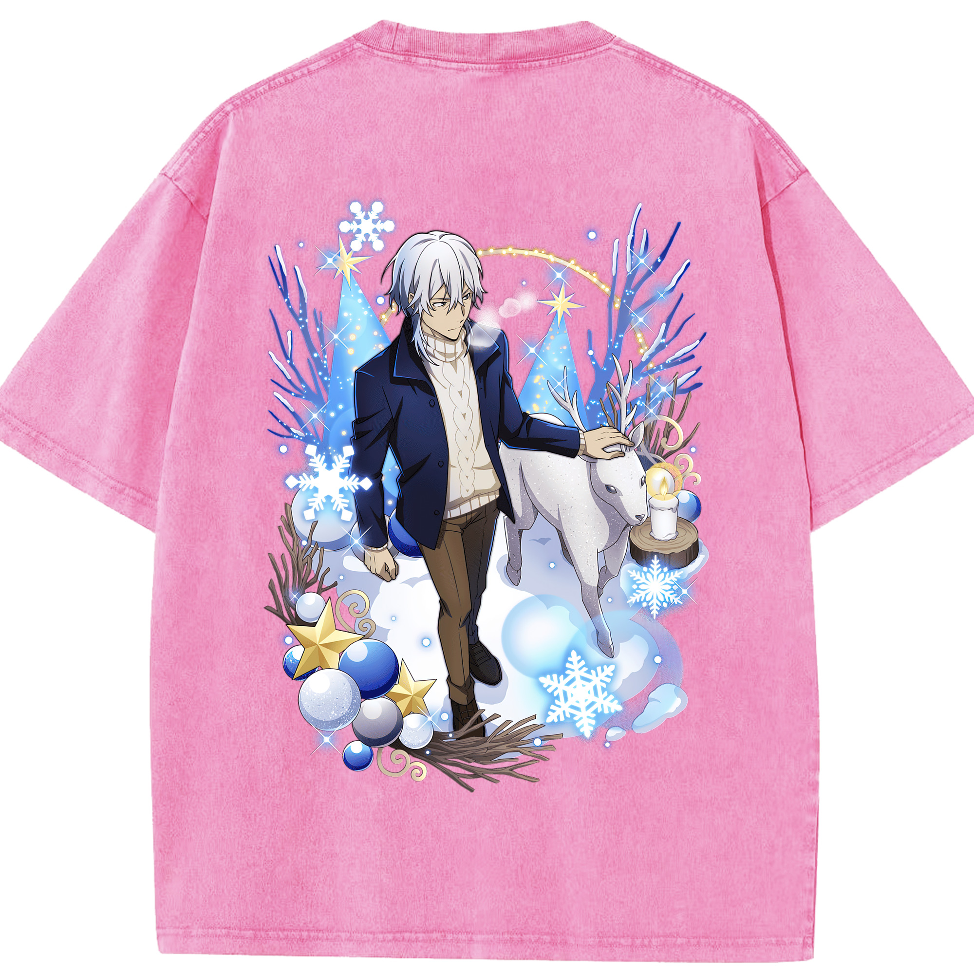 （画像用） 文豪ストレイドッグス Bungo Stray Dogs 綿100% ヴィンテージ風 半袖Tシャツ（背面プリント）
